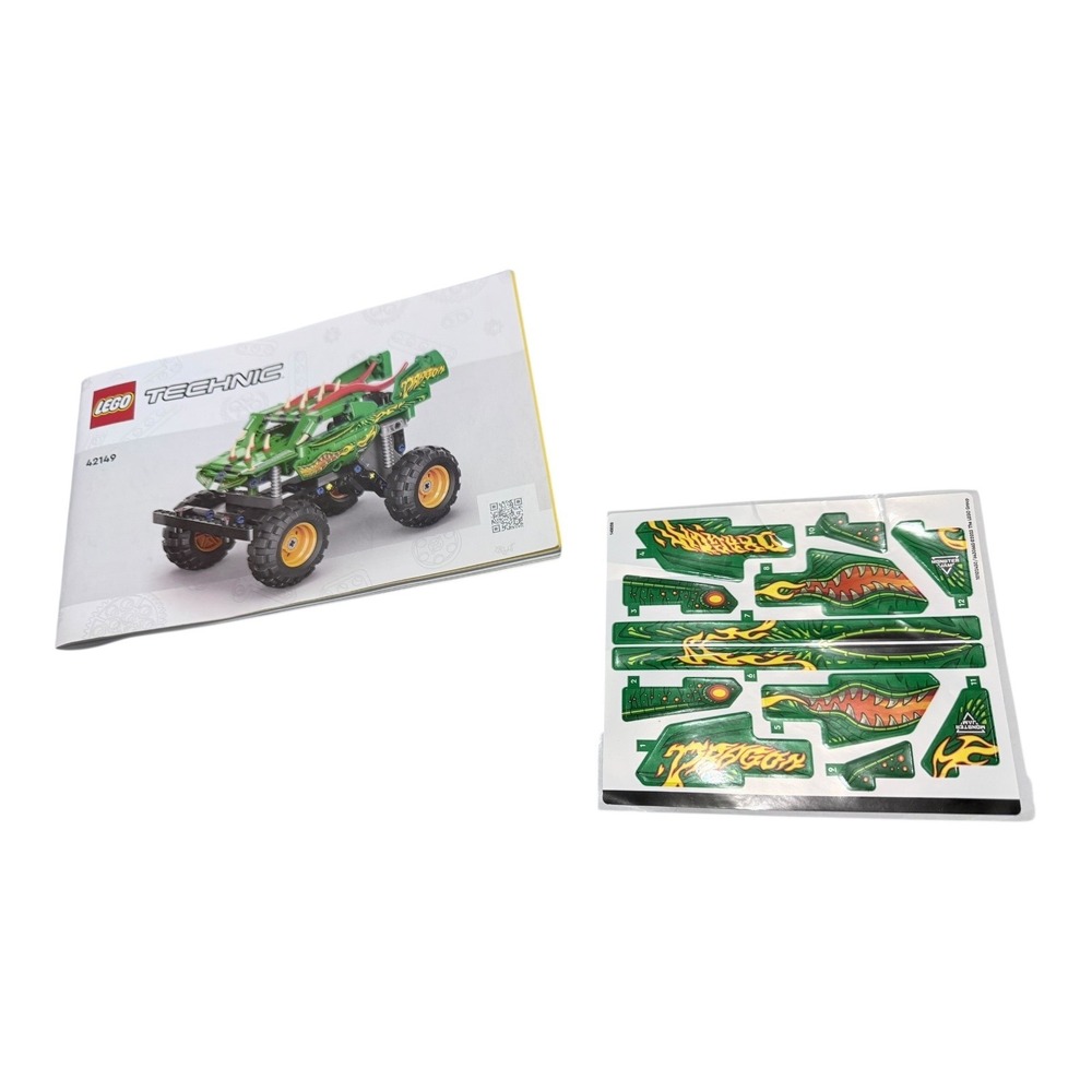 LEGO Technic Monster Jam Dragon 42149 Instruction Manual and Sticker Sheet NEW‎